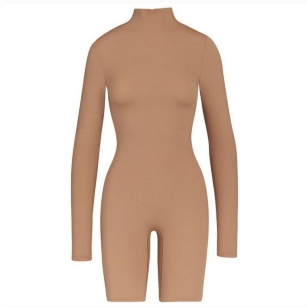 SKIMS NWT * Cat Suit * All In One Scoop Neck Long Sleeve Onsie Jumpsuit
